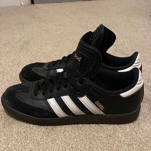 Adidas Samba Black White Gold Sneakers